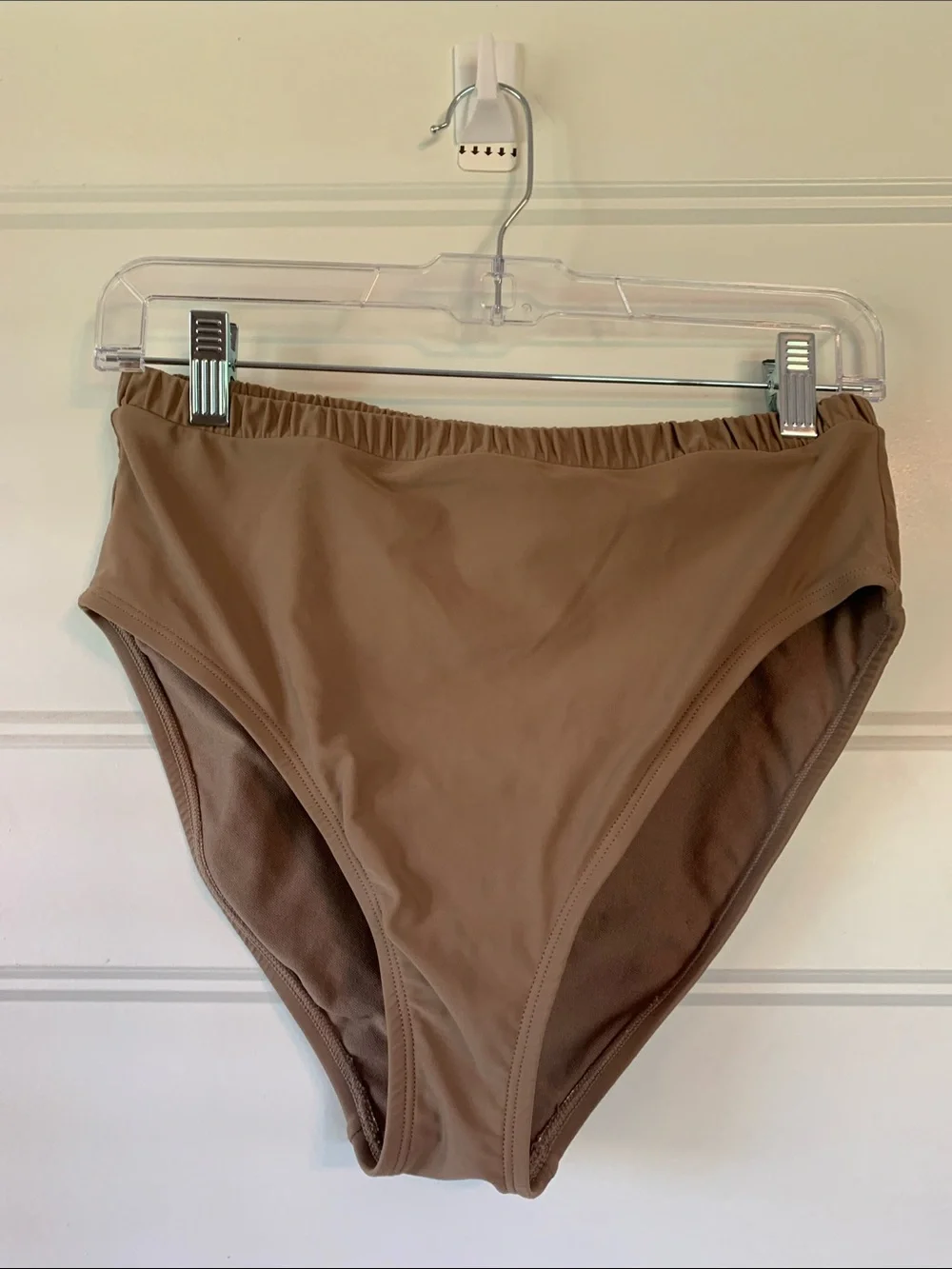 Kona Sol Taupe High-Waist Triangle Bikini Set size -M
